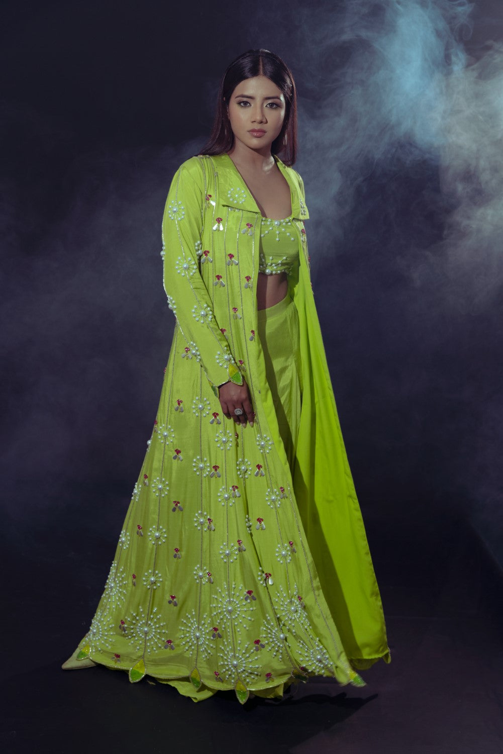 Nova - Green Sharara Set
