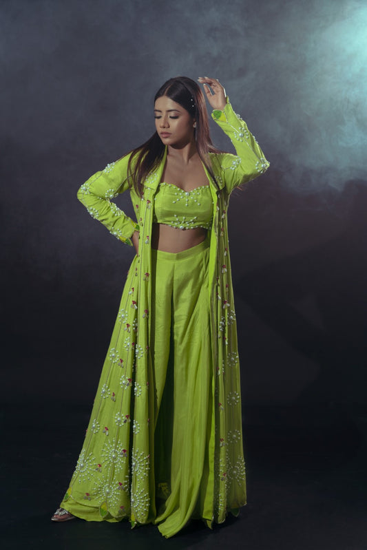 Nova - Green Sharara Set