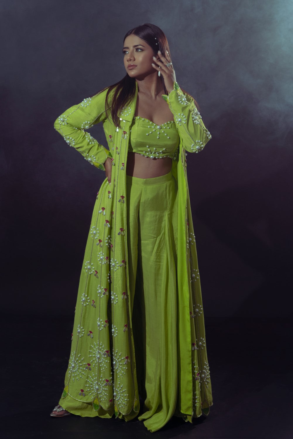 Nova - Green Sharara Set